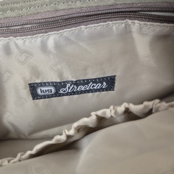 Lug Streetcar Crossbody Bag Gray Quilted Travel Organizer Purse Shoulder RFID - Picture 7 of 13